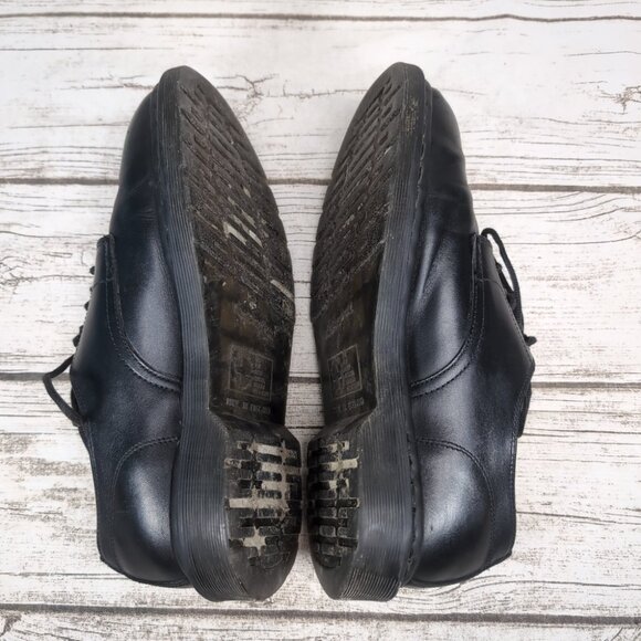 Vintage Dr Martens Black Leather Lace Up Oxford Shoes Men Size 8 main image 9